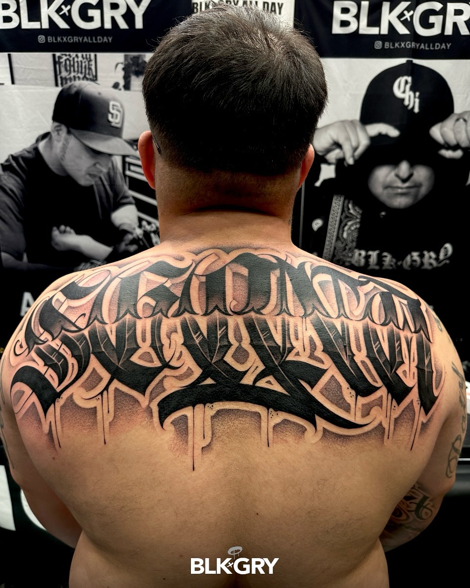 Tattoo by @angelstat2 — lettering_script