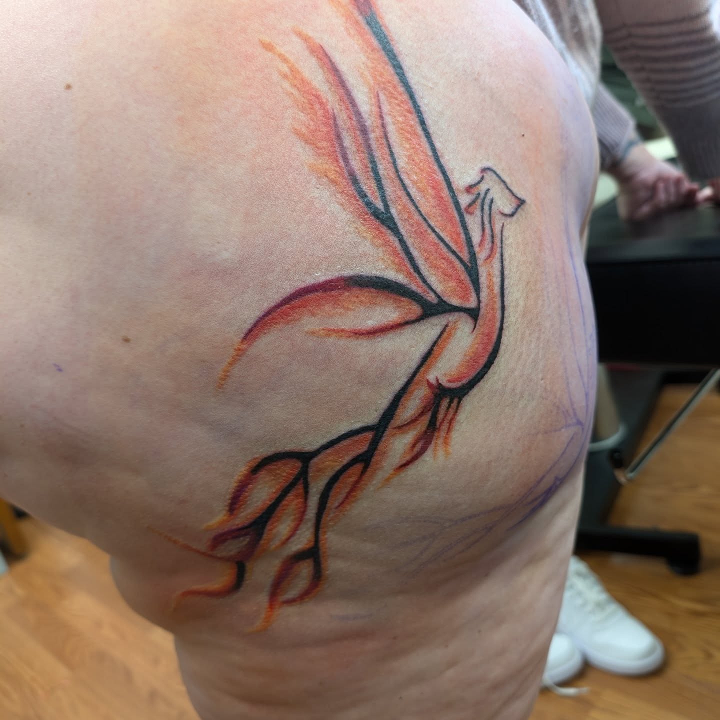 Tattoo by @sassyinktattoos — watercolor