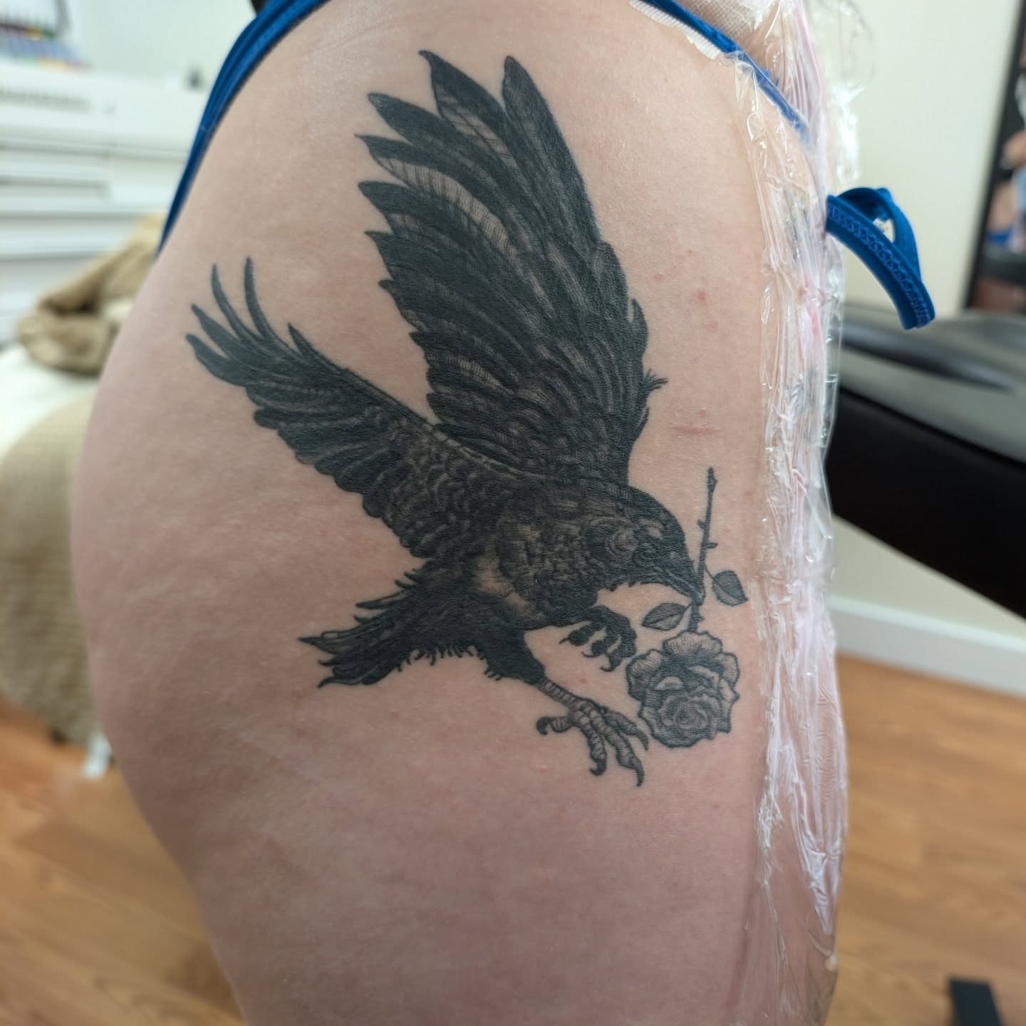 Tattoo by @sassyinktattoos — black_and_grey, realism