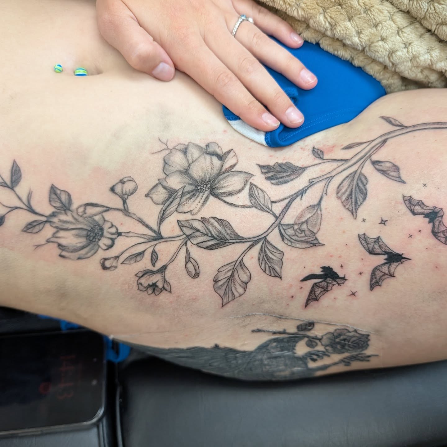 Tattoo by @sassyinktattoos — black_and_grey
