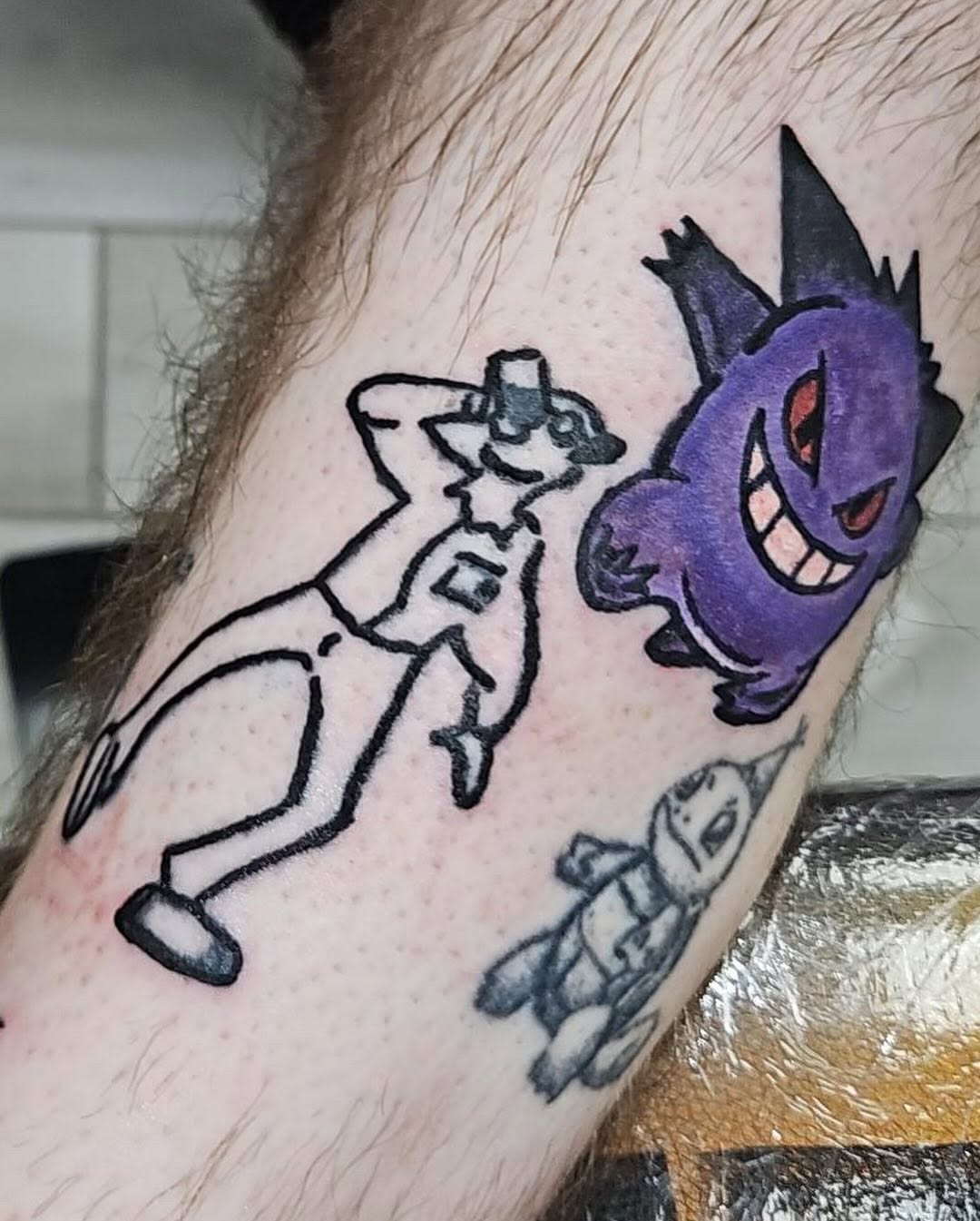 Pokemon characters new school tattoo on the forearm by Silky Inks NJ 201, North Haledon, New Jersey