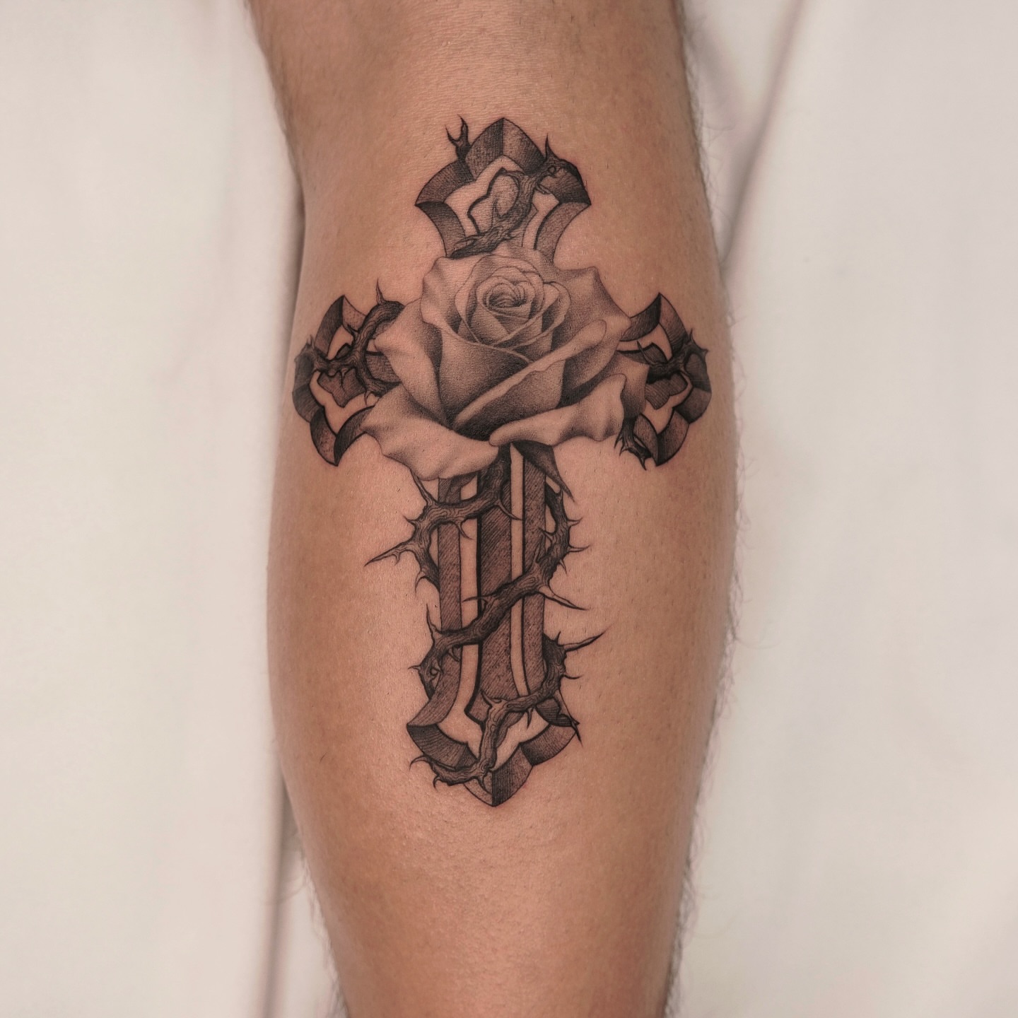 Tattoo by @houstontattooartist_miketran — black_and_grey, realism