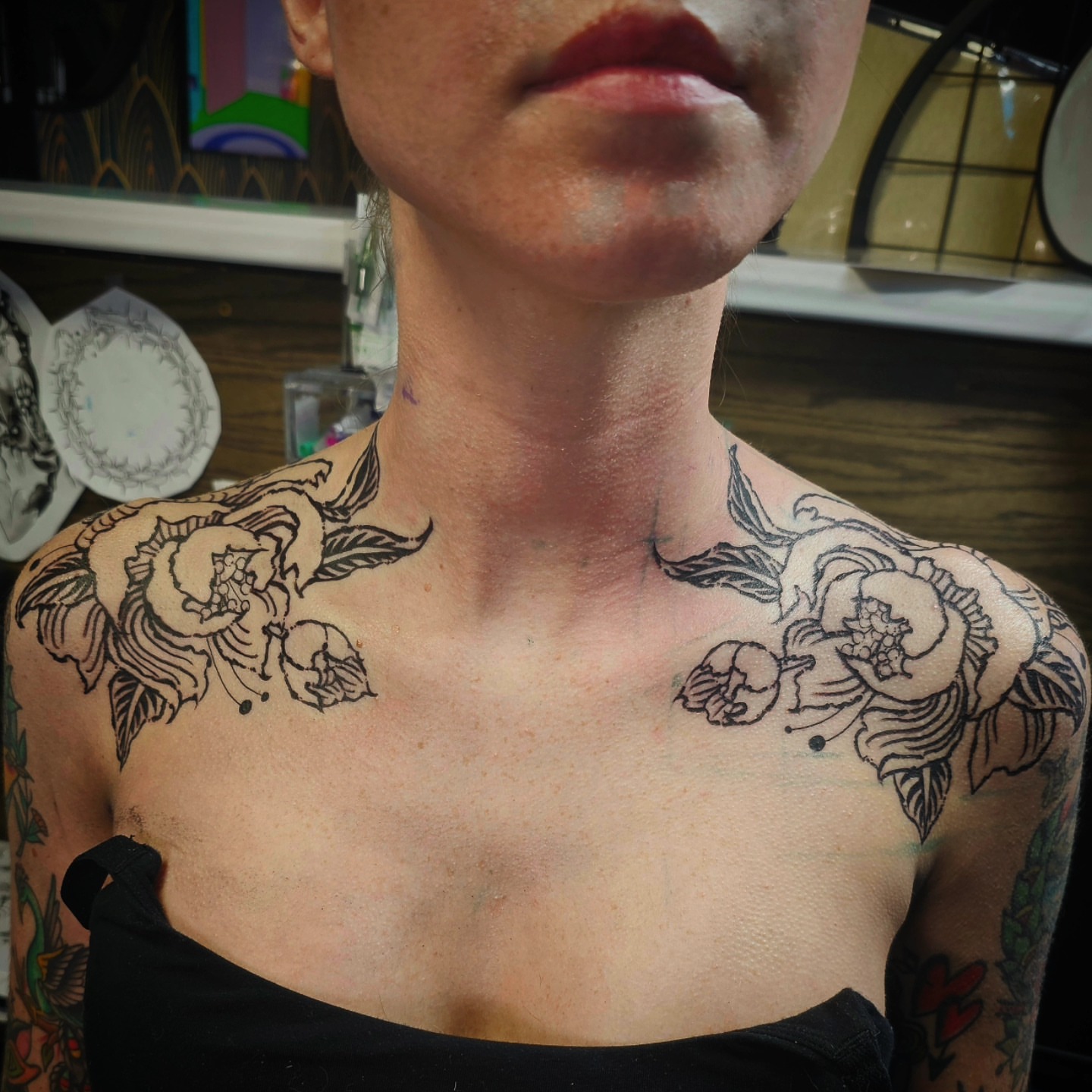 Tattoo by @ellatrick — black_and_grey