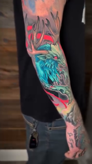 Dragon and phoenix japanese irezumi tattoo by Joe Friedman