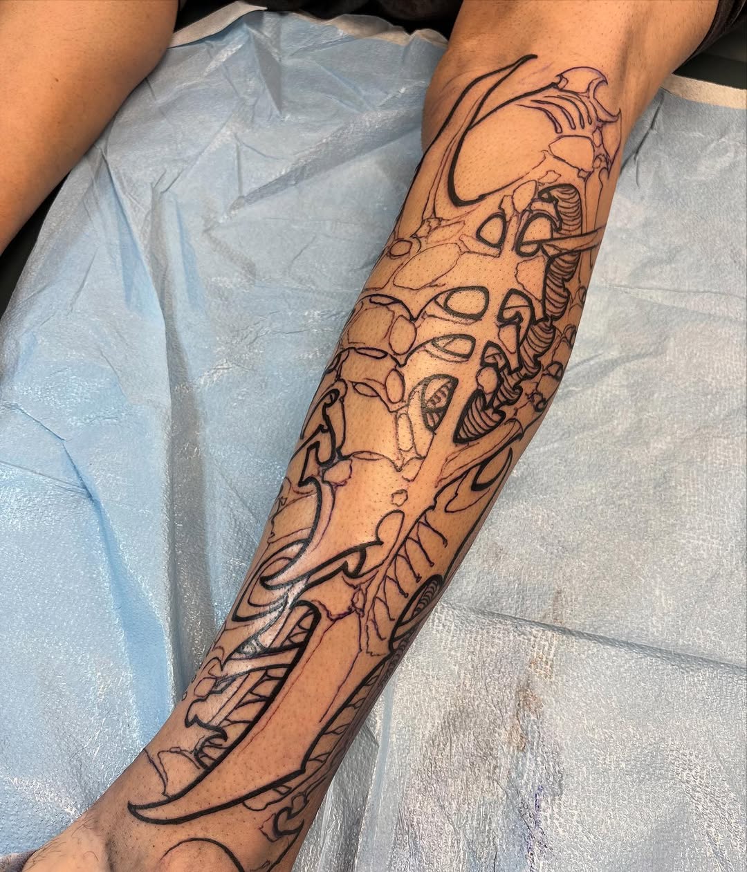 Tattoo by @musashi915 — blackwork