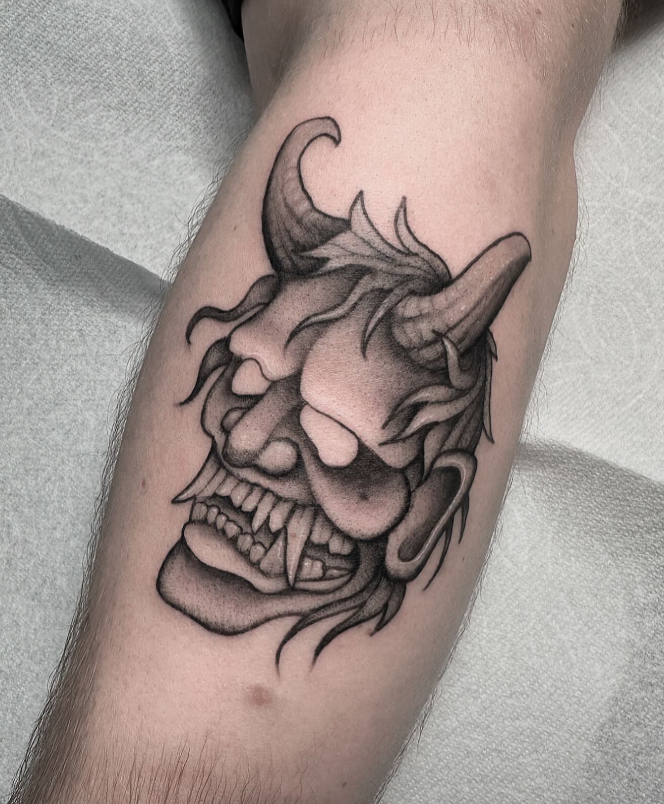 Tattoo by @feraleyes — black_and_grey, realism