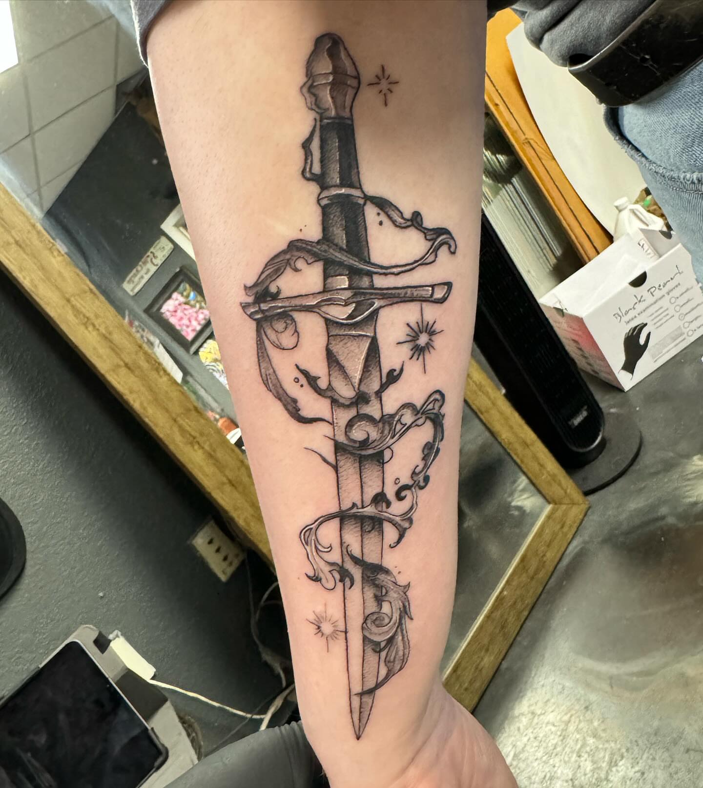 Tattoo by @kylehtattoo — black_and_grey, realism