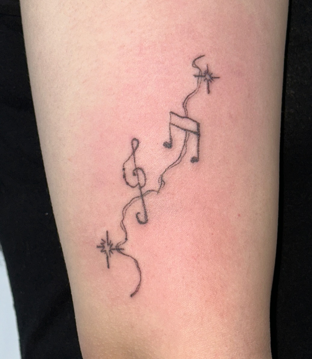 Tattoo by @011poke — minimalist