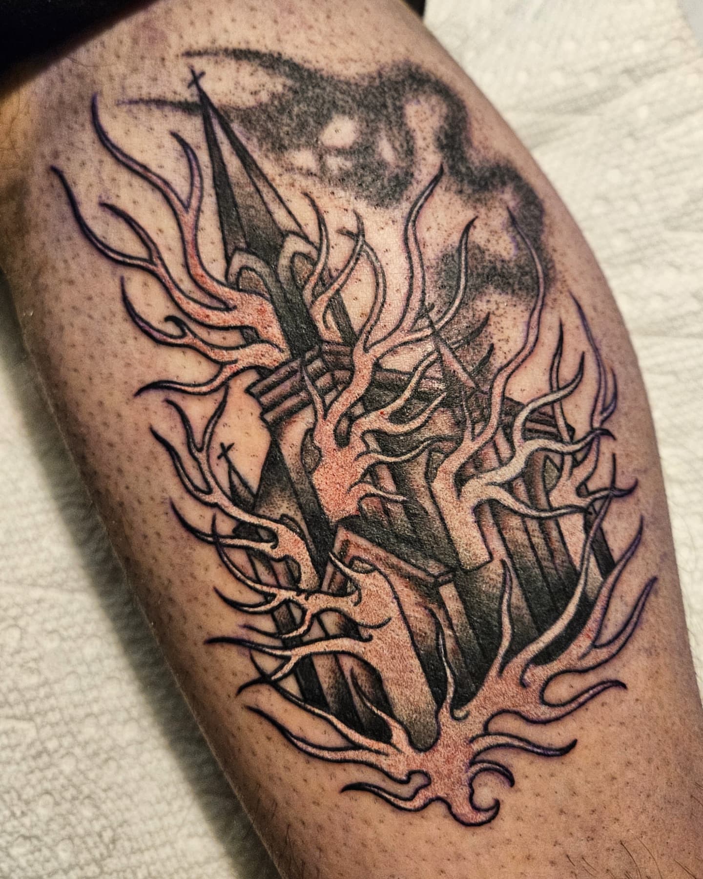 Tattoo by @owenmillertattoo — black_and_grey