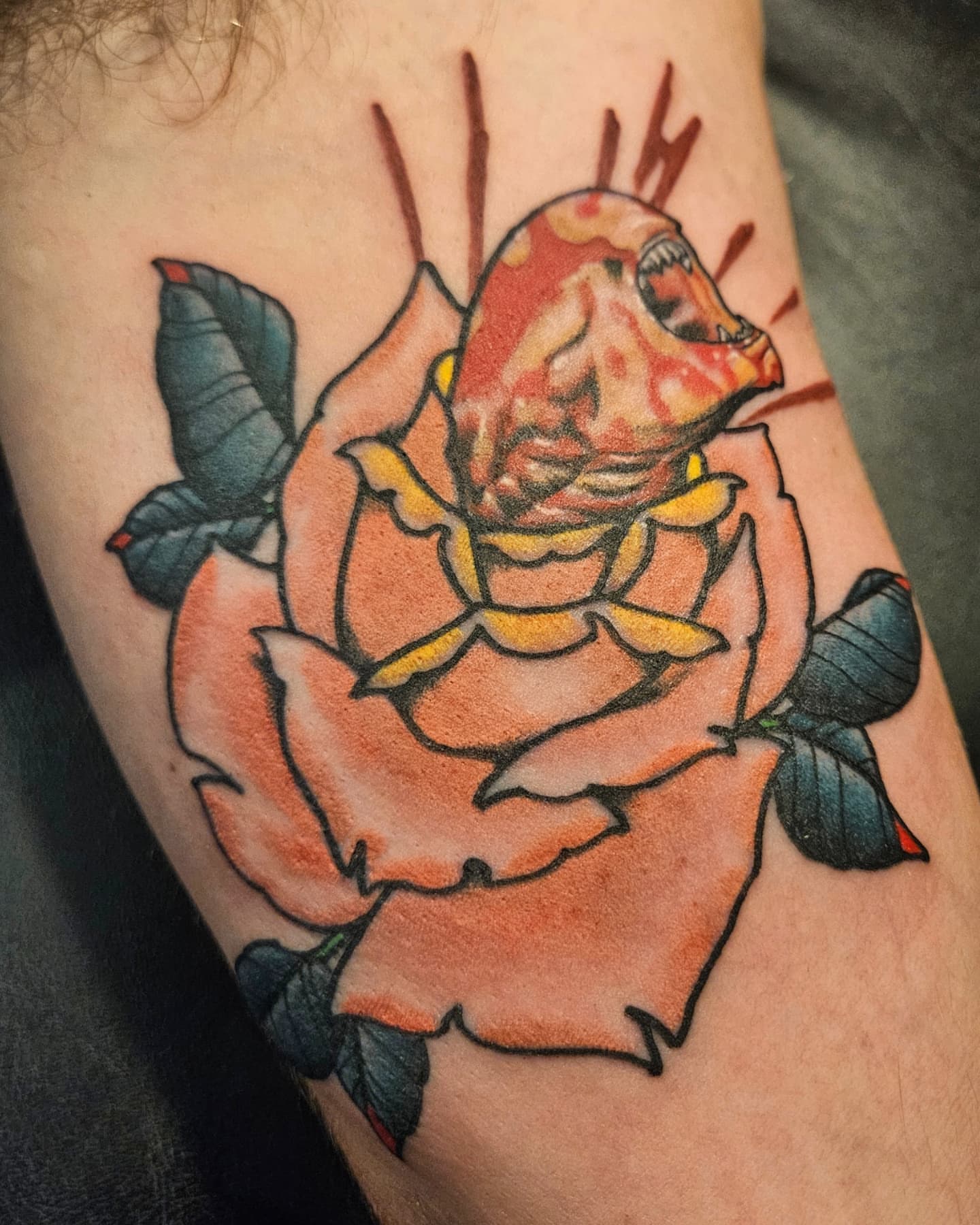 Tattoo by @owenmillertattoo — american_traditional, dark_realism