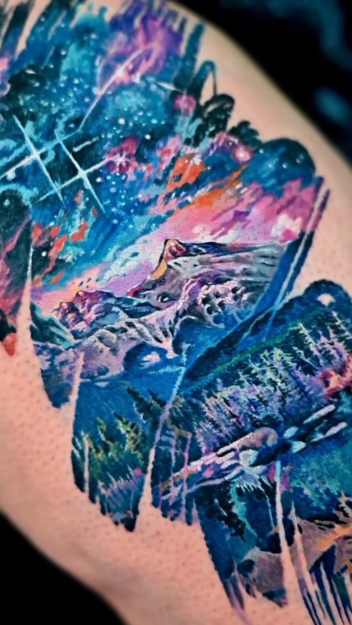 Tattoo by @sentimental_laundry — realism, watercolor