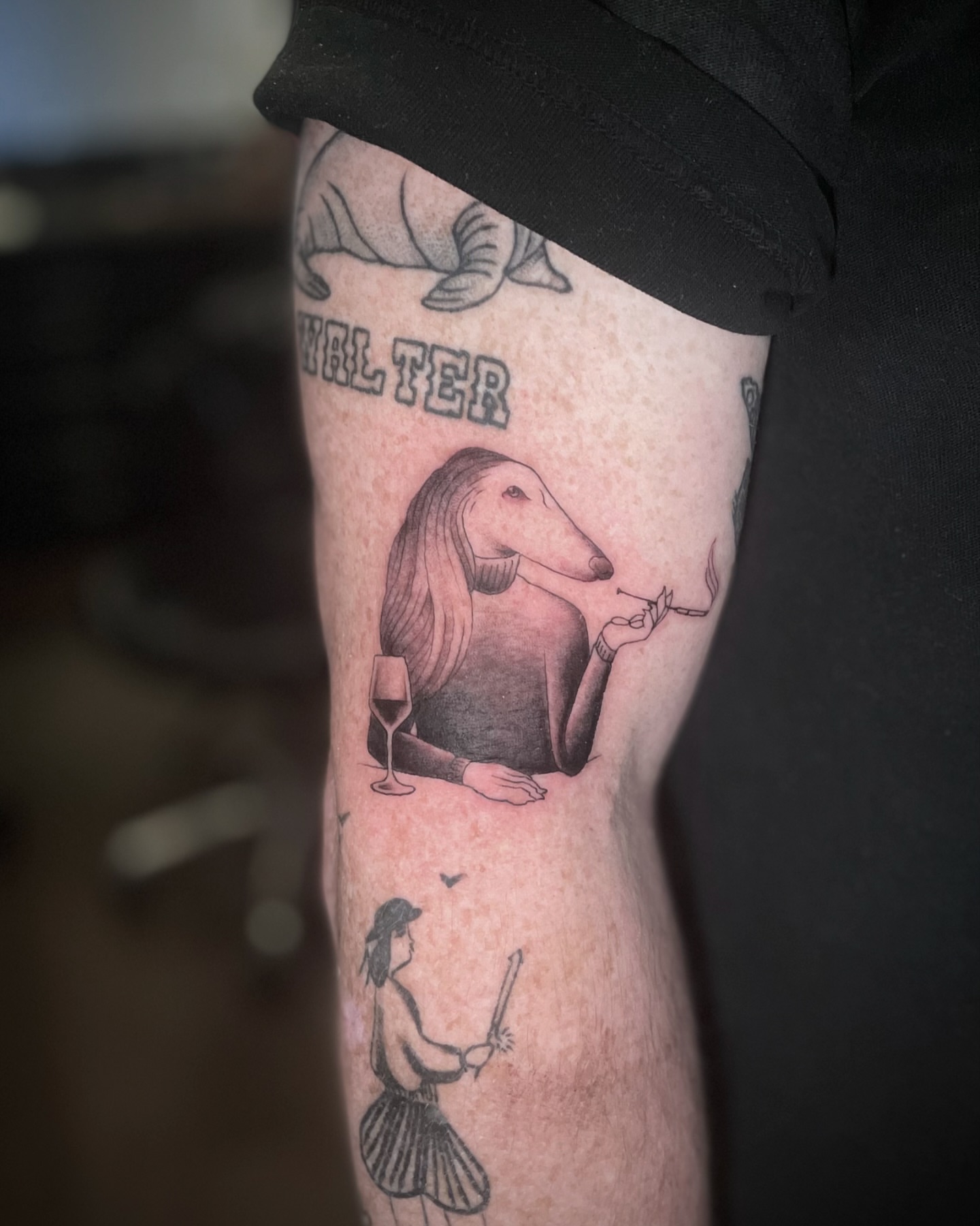 Tattoo by @jimsylviatattoo — realism, black_and_grey