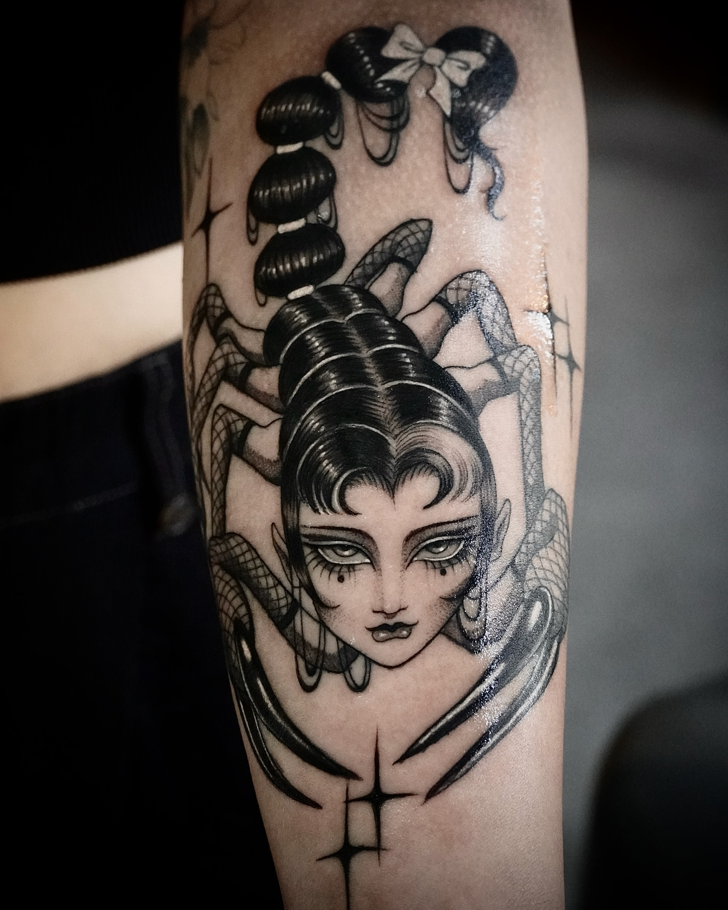 Tattoo by @jaded_youth_ — black_and_grey, realism