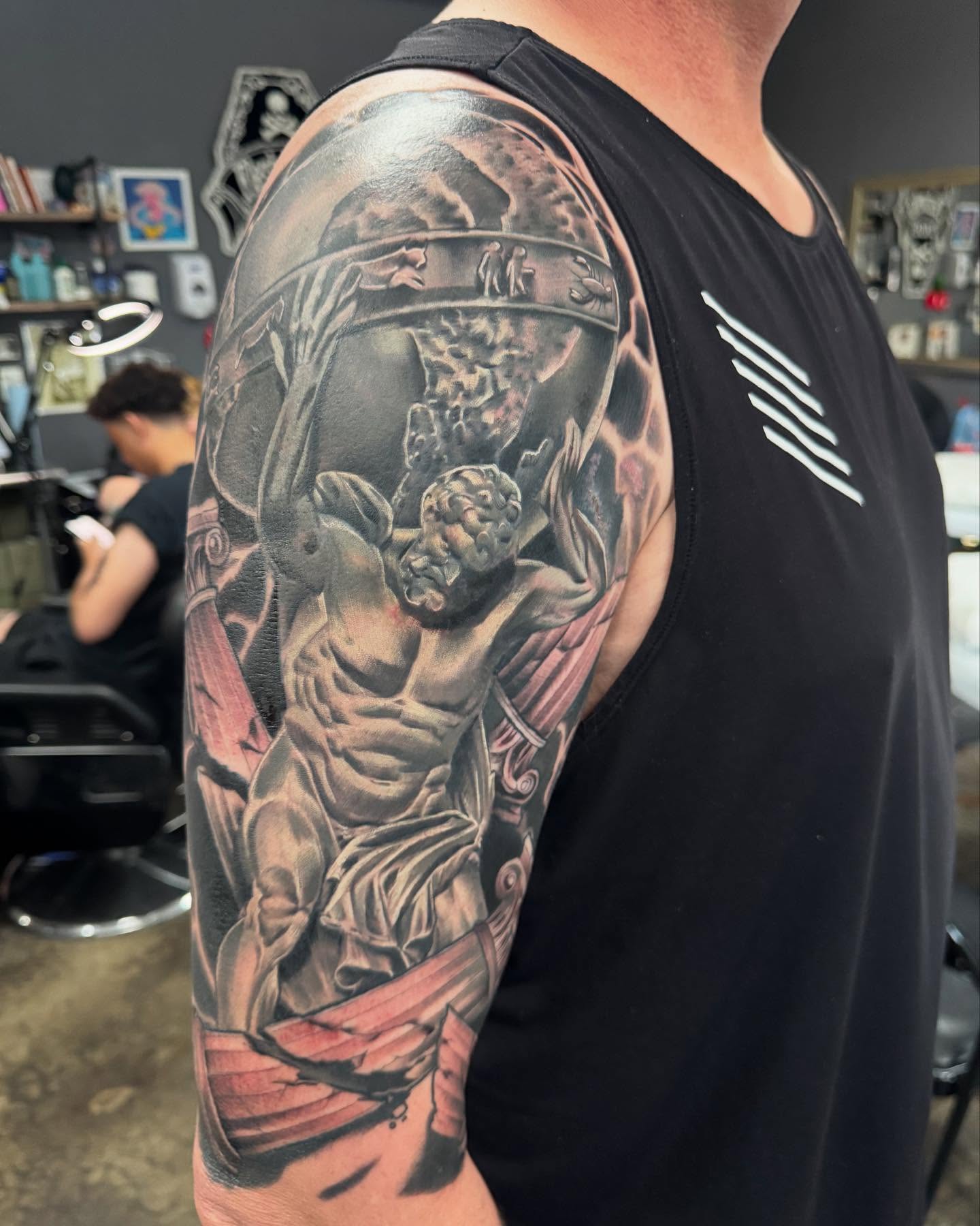 Tattoo by @travisbrowntattoos — realism, dark_realism