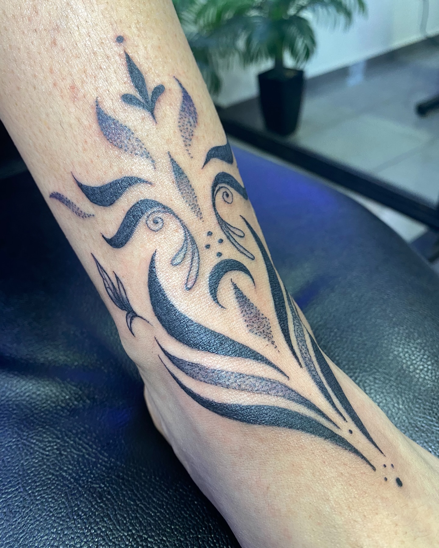 Tattoo by @skins_aj — dotwork, black_and_grey