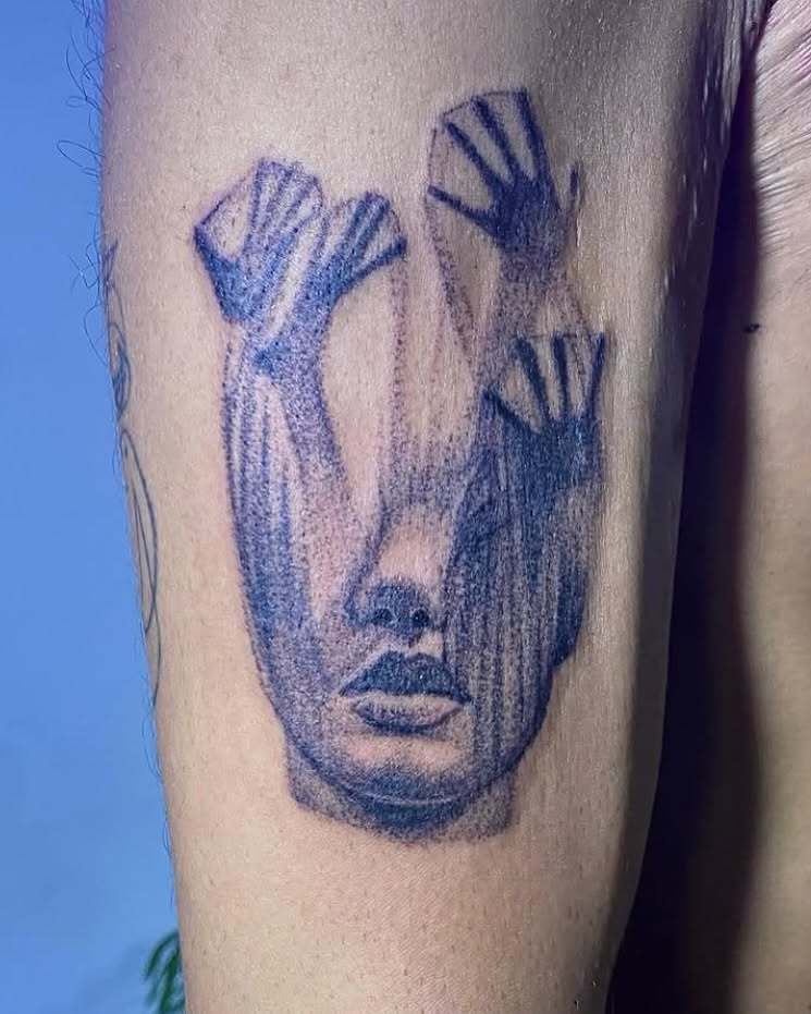 Tattoo by @skins_aj — dotwork