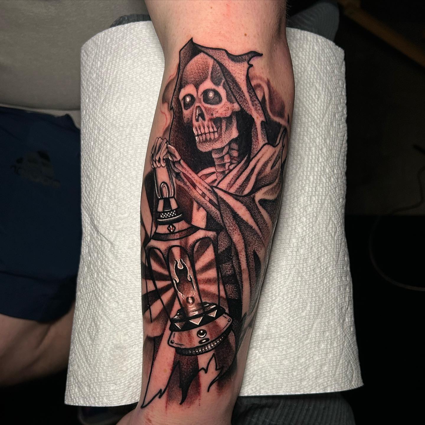 Tattoo by @charlld0 — dotwork, realism