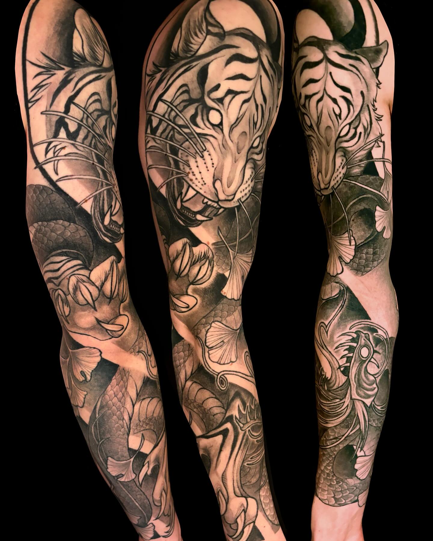 Tattoo by @chalmskinart — black_and_grey, realism
