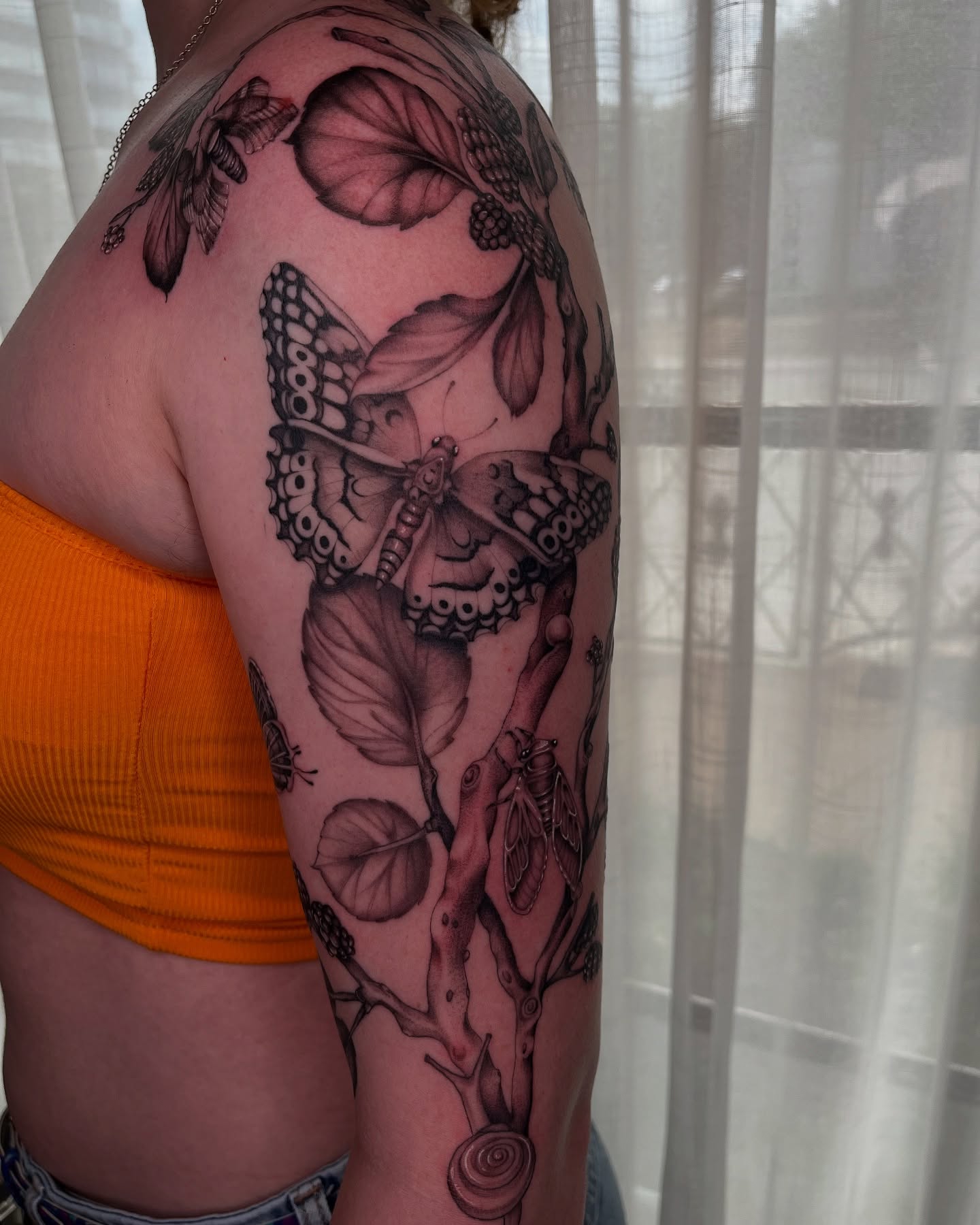 Tattoo by @kylajaetattoos β realism, black_and_grey