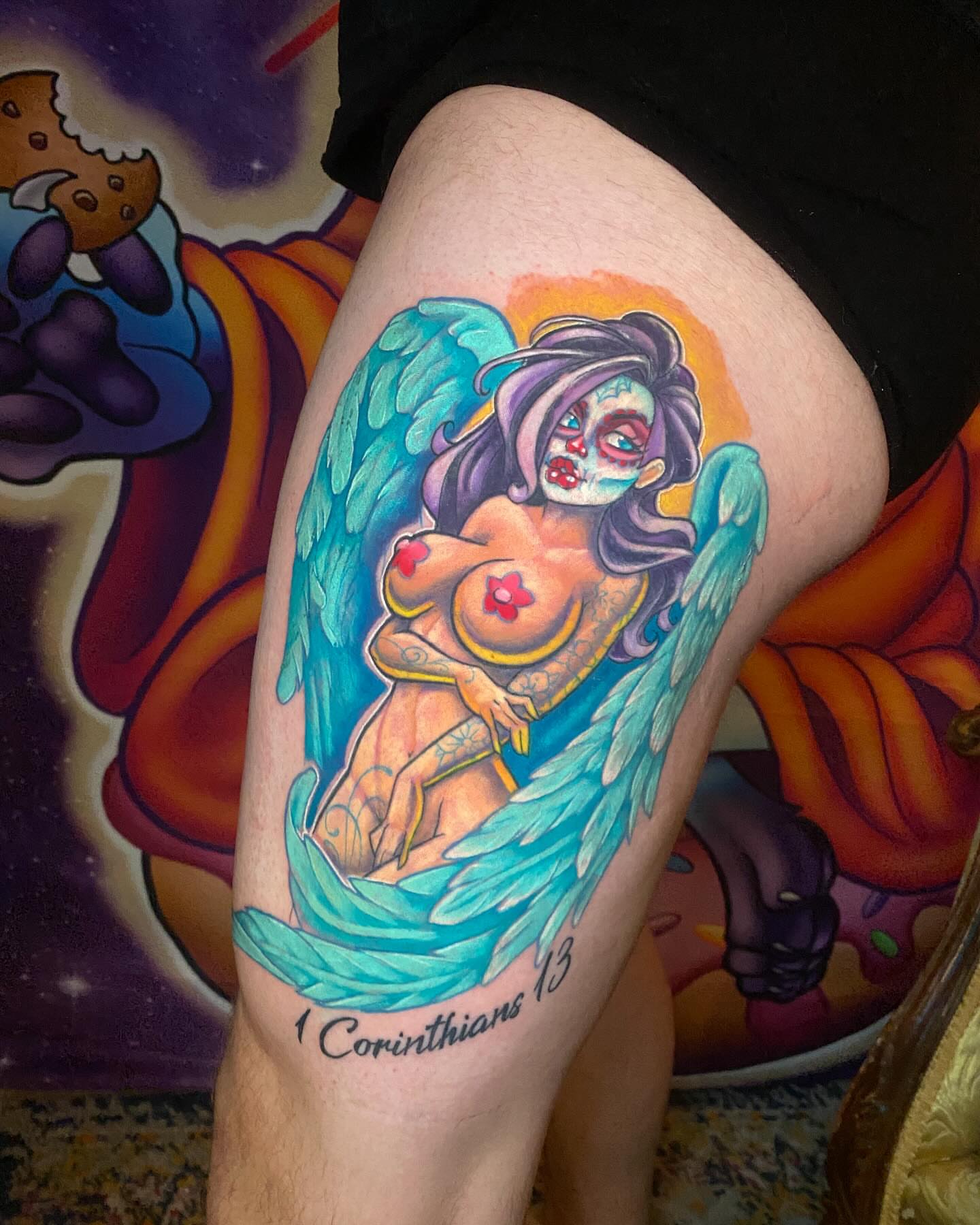 Tattoo by @krampusssytattoo — american_traditional, dotwork