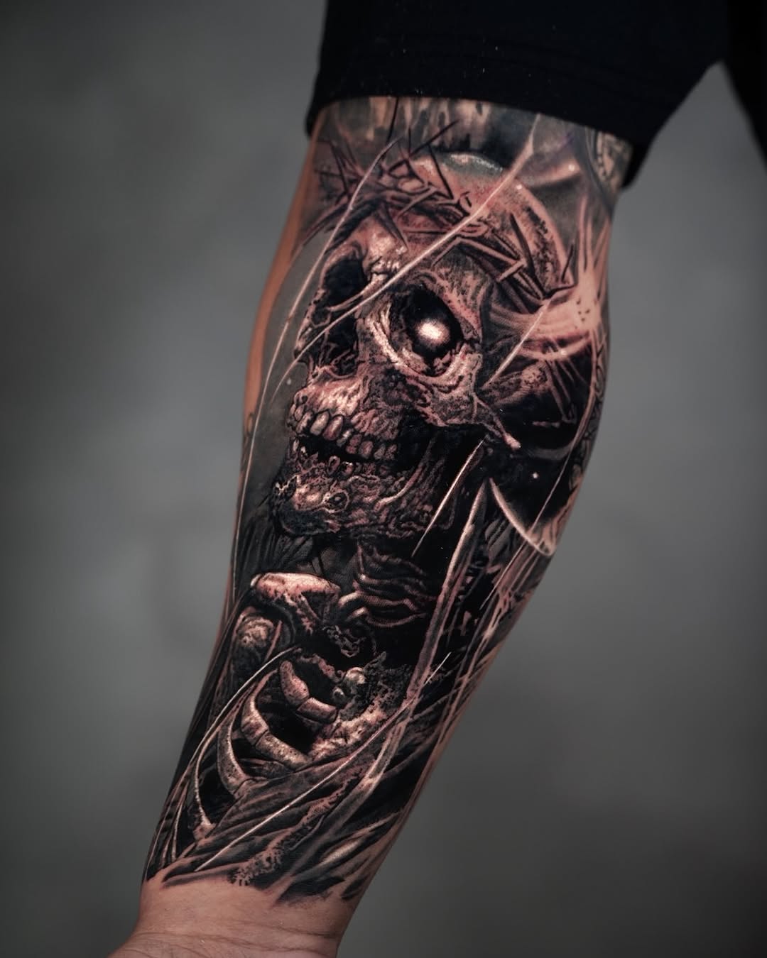 Tattoo by @bailey_lemus — realism, dark_realism