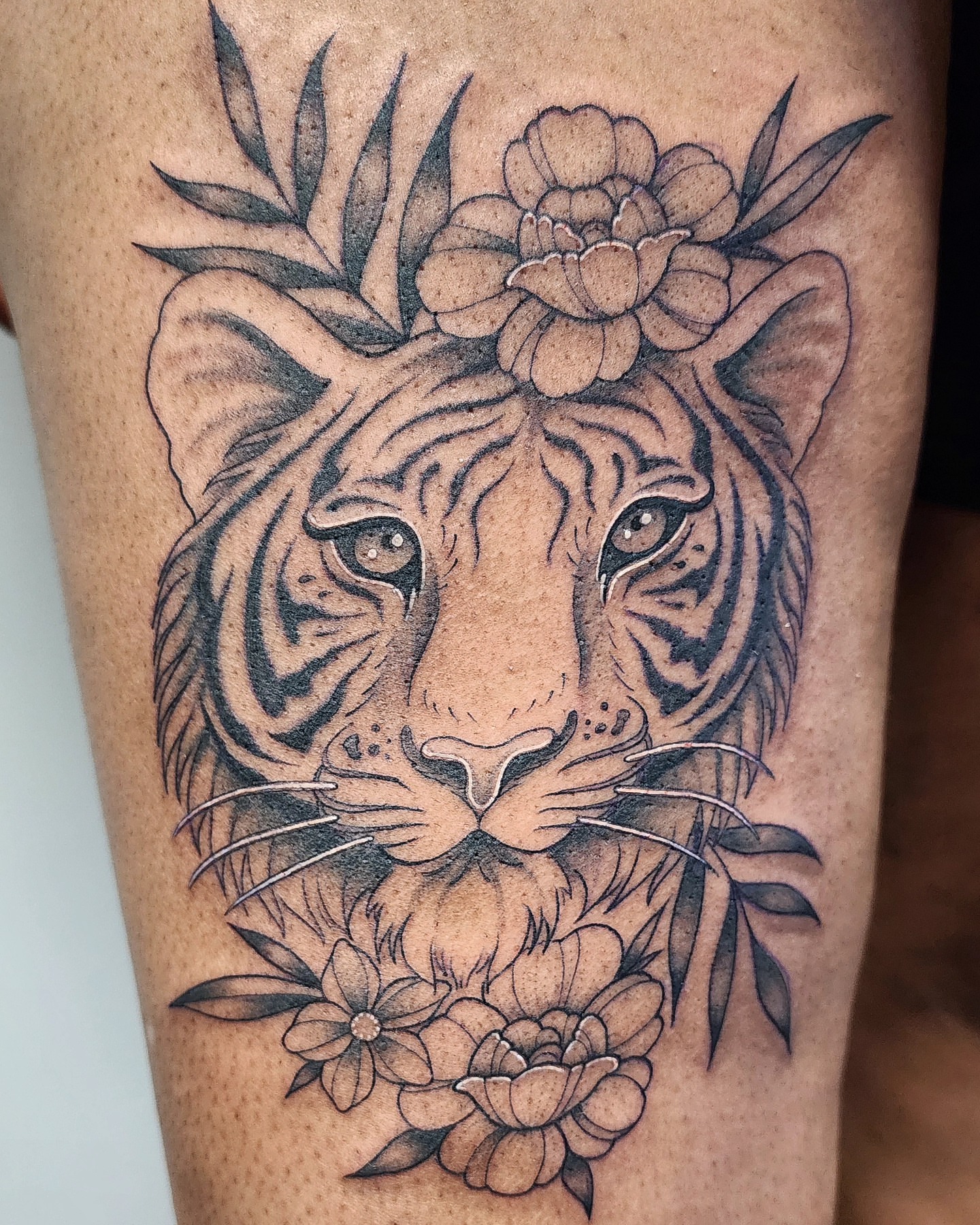 Tattoo by @molly.tattoos — black_and_grey, realism