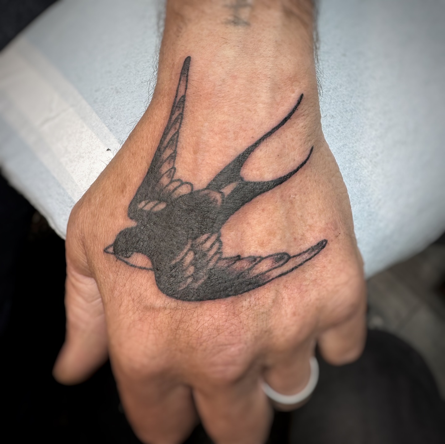 Tattoo by @emmarainetattoo — black_and_grey