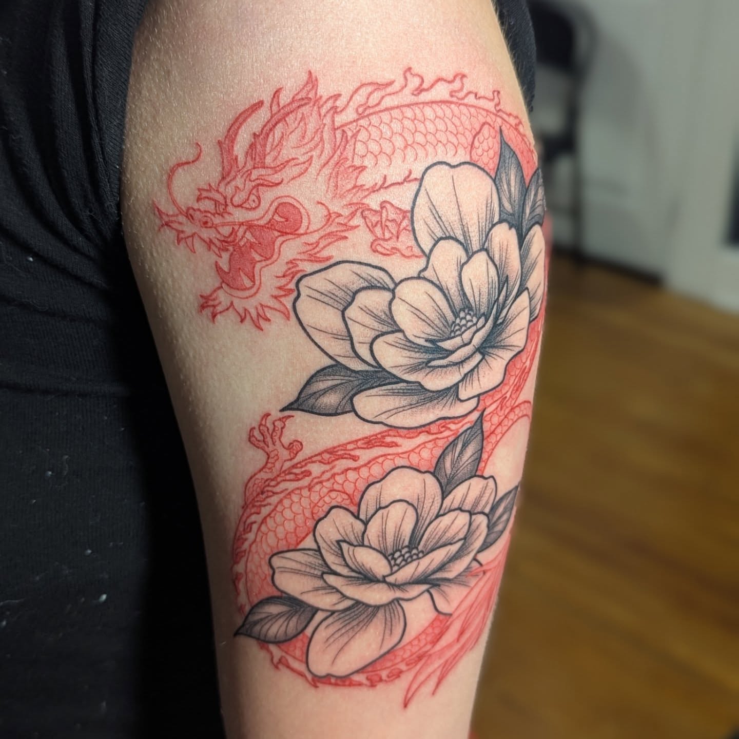 Tattoo by @siv.tattoos — american_traditional, dotwork