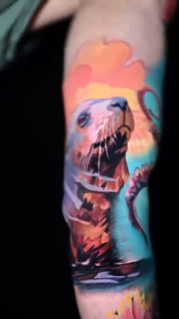 Tattoo by @hawkjackson — realism, trash_polka