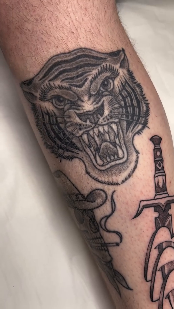 Tattoo by @courtneylloydtattoos — black_and_grey, realism