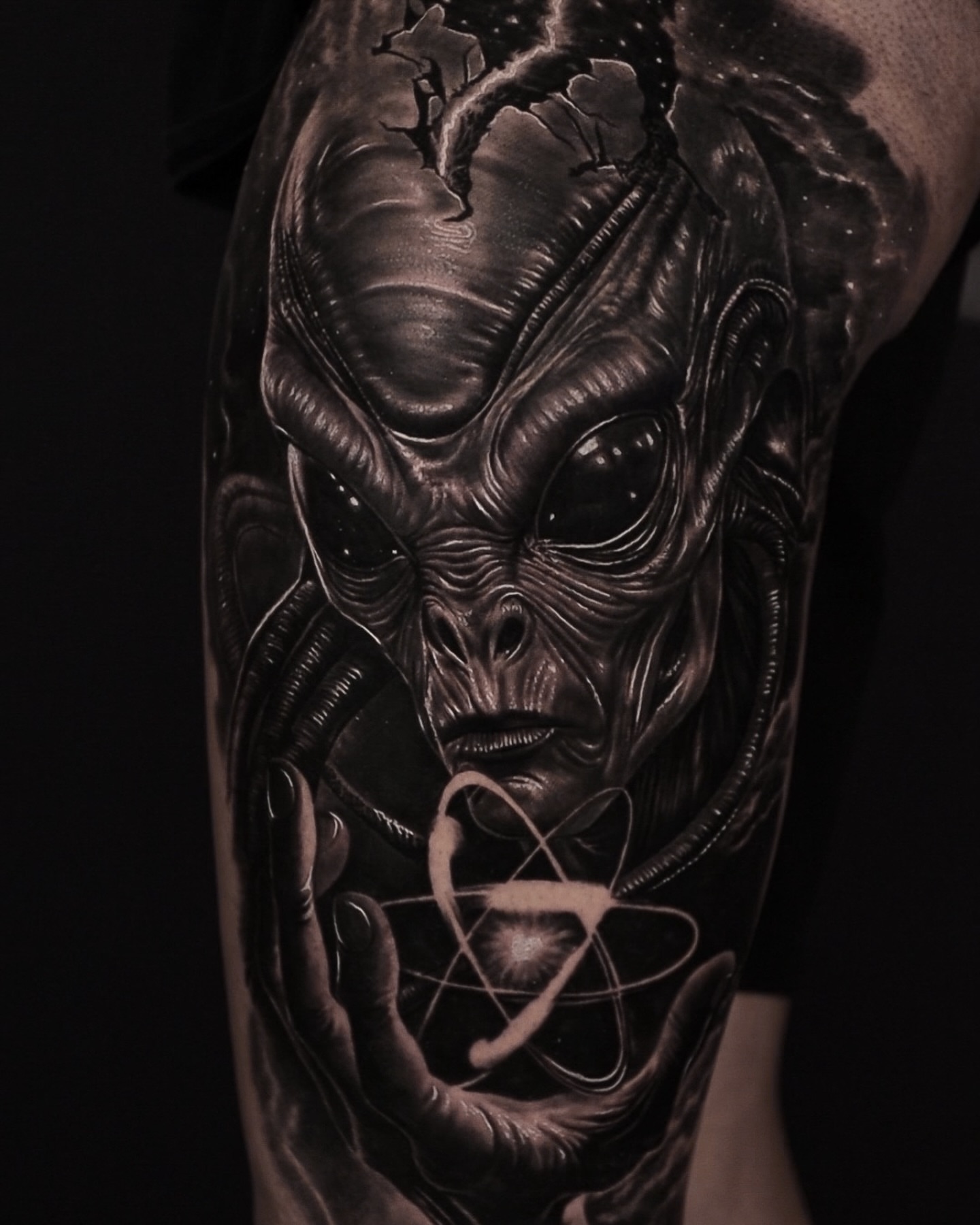 Tattoo by @davidxtattoos — black_and_grey, realism