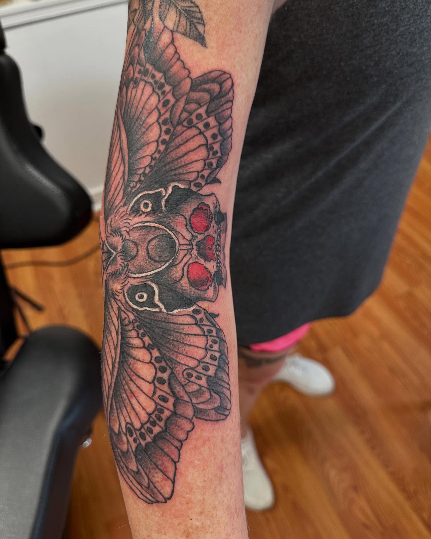 Tattoo by @tattooedwalnut — black_and_grey, realism