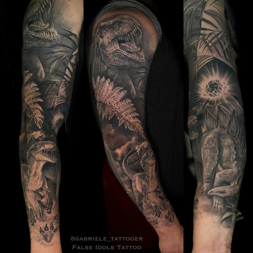Tattoo by @gabriele_tattooer — realism, black_and_grey