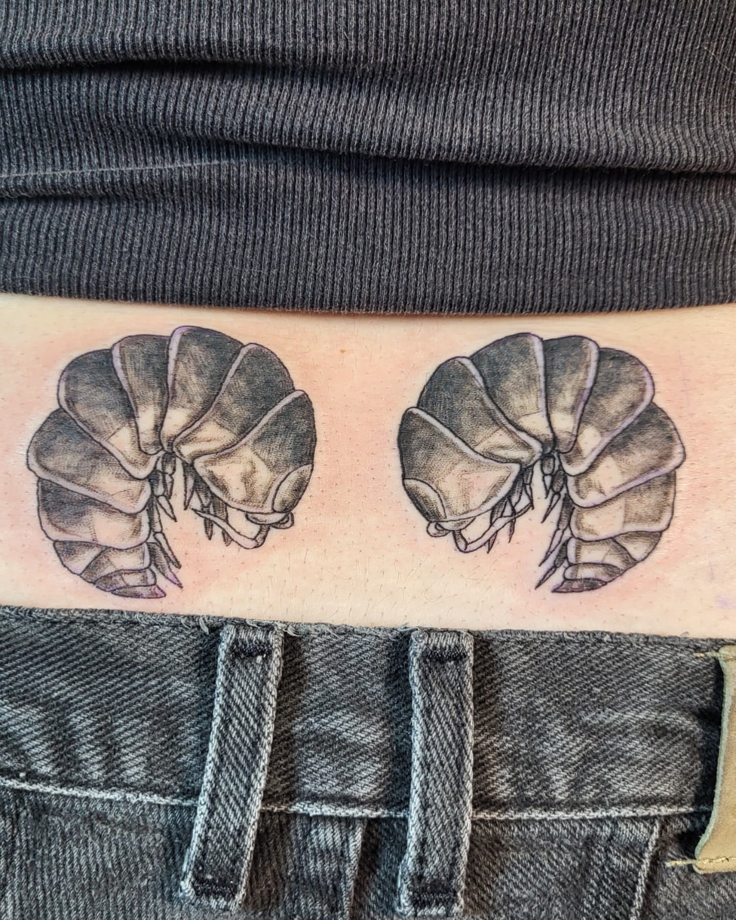 Prawn realism tattoo on the forearm by Jenna 🖤 Tattoos Denton TX