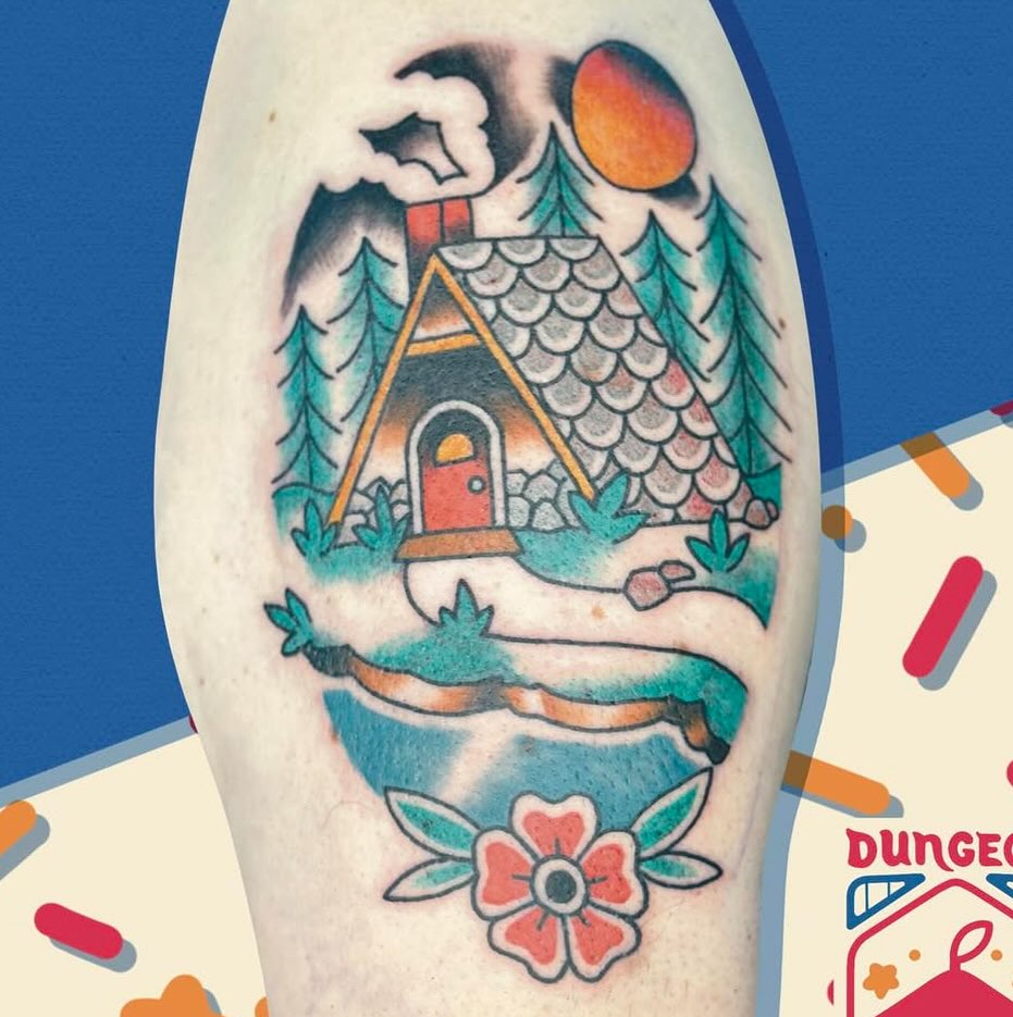 Tattoo by @dungeonfern โ american_traditional
