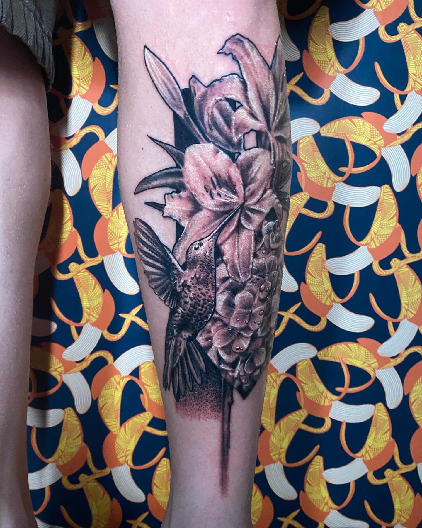 Tattoo by @mrsassy_tattoos — realism, dotwork