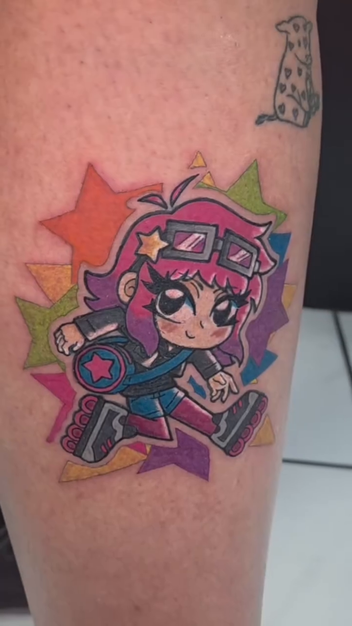 Tattoo by @sleepywitchink — anime