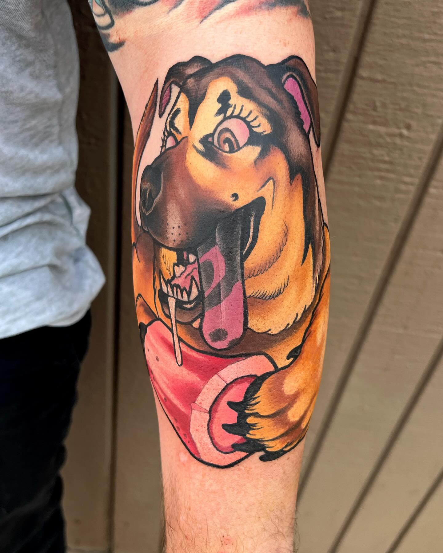 Tattoo by @heystraydog — american_traditional