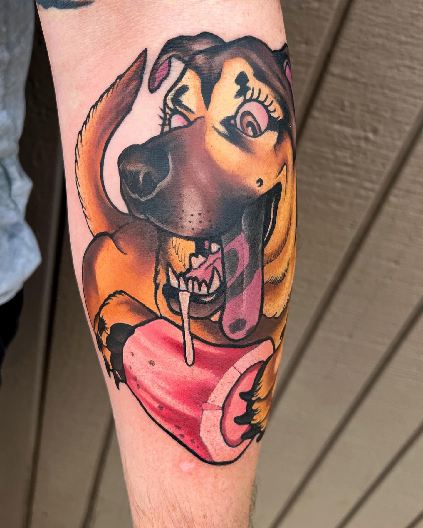 Tattoo by @heystraydog — american_traditional