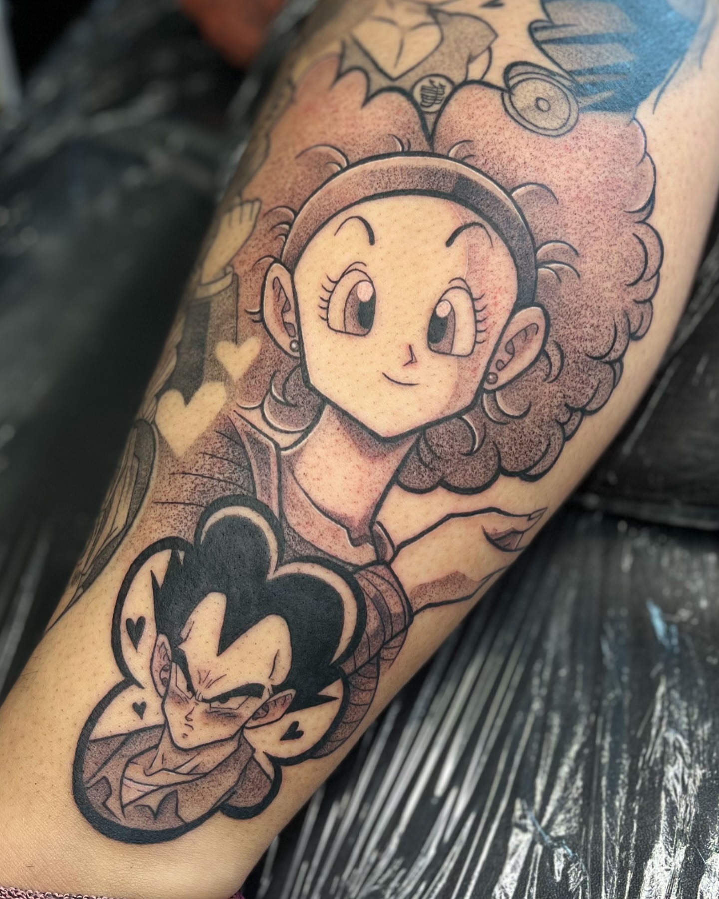 Tattoo by @jinx_inkz β dotwork, anime