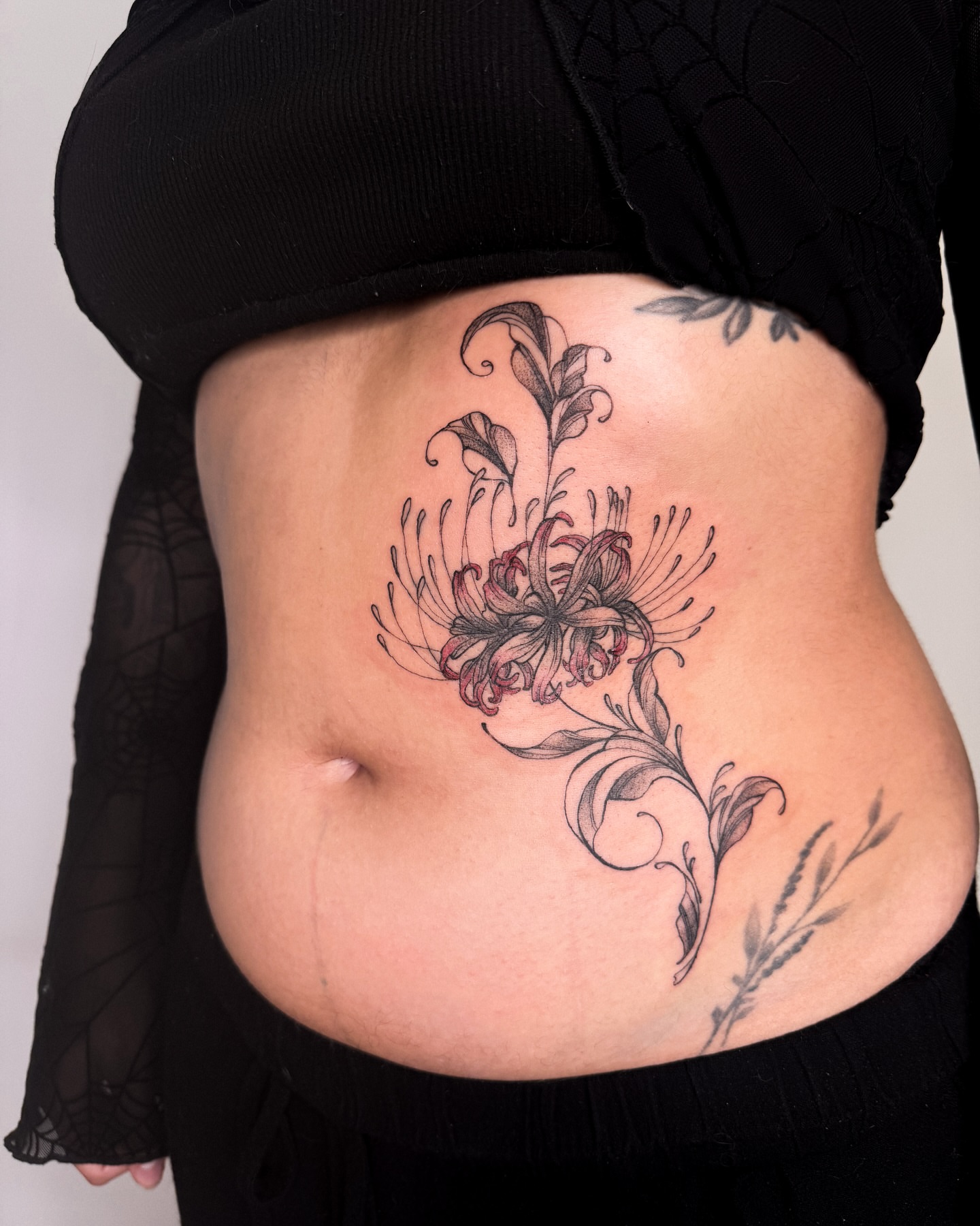 Tattoo by @madamerubis — black_and_grey