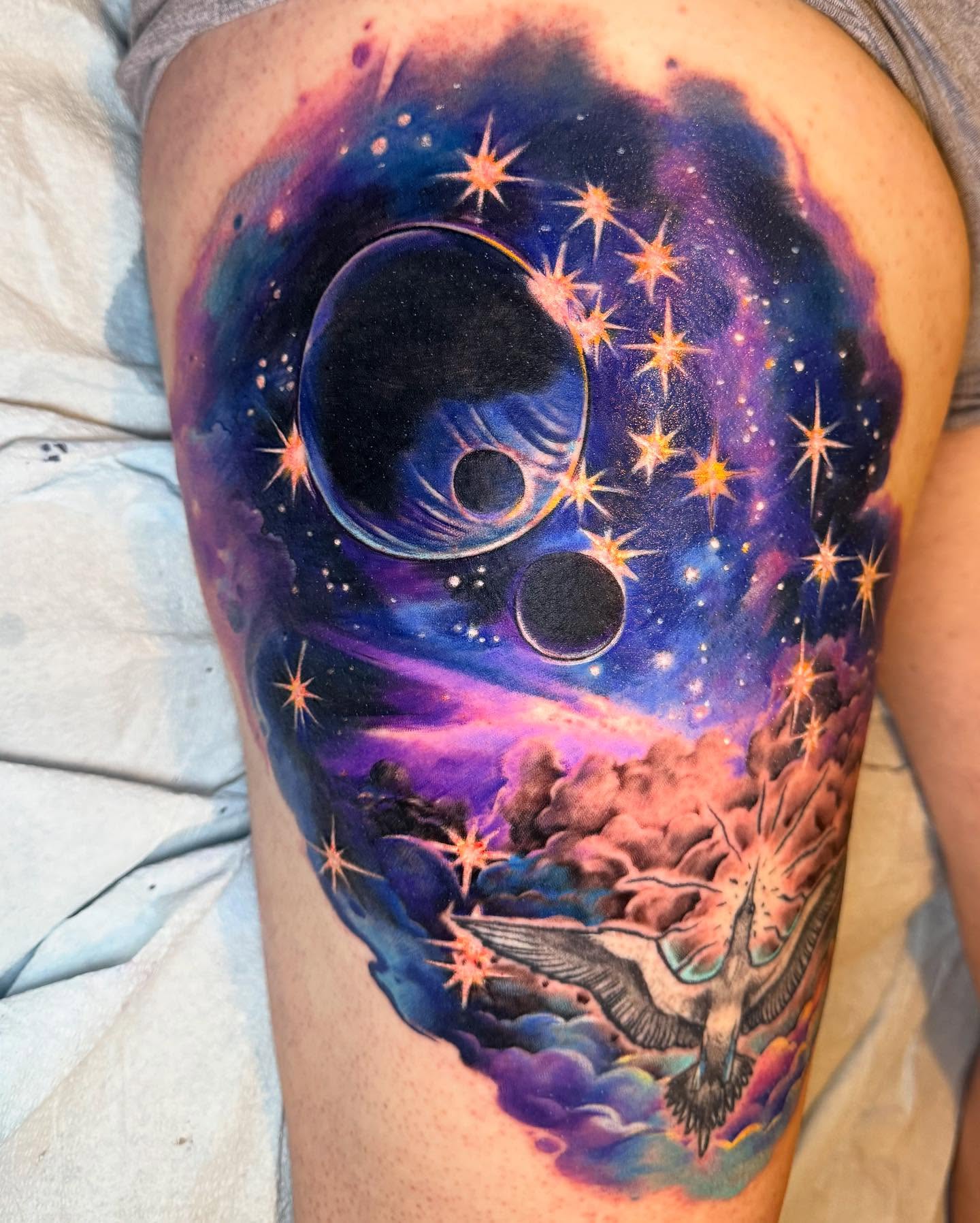 Tattoo by @djauld — illustrative, surrealism