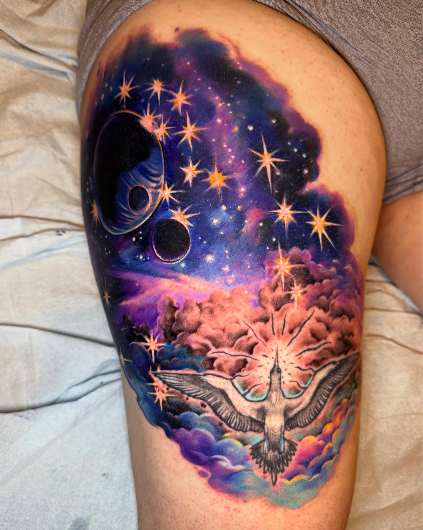Tattoo by @djauld — dotwork, realism