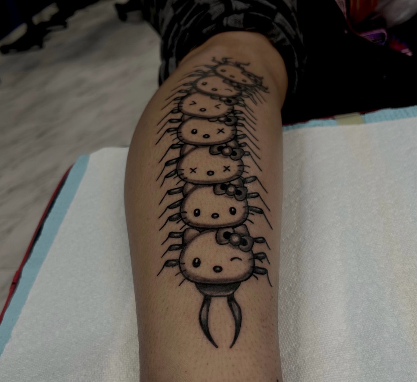 Tattoo by @deadgirltatting — black_and_grey