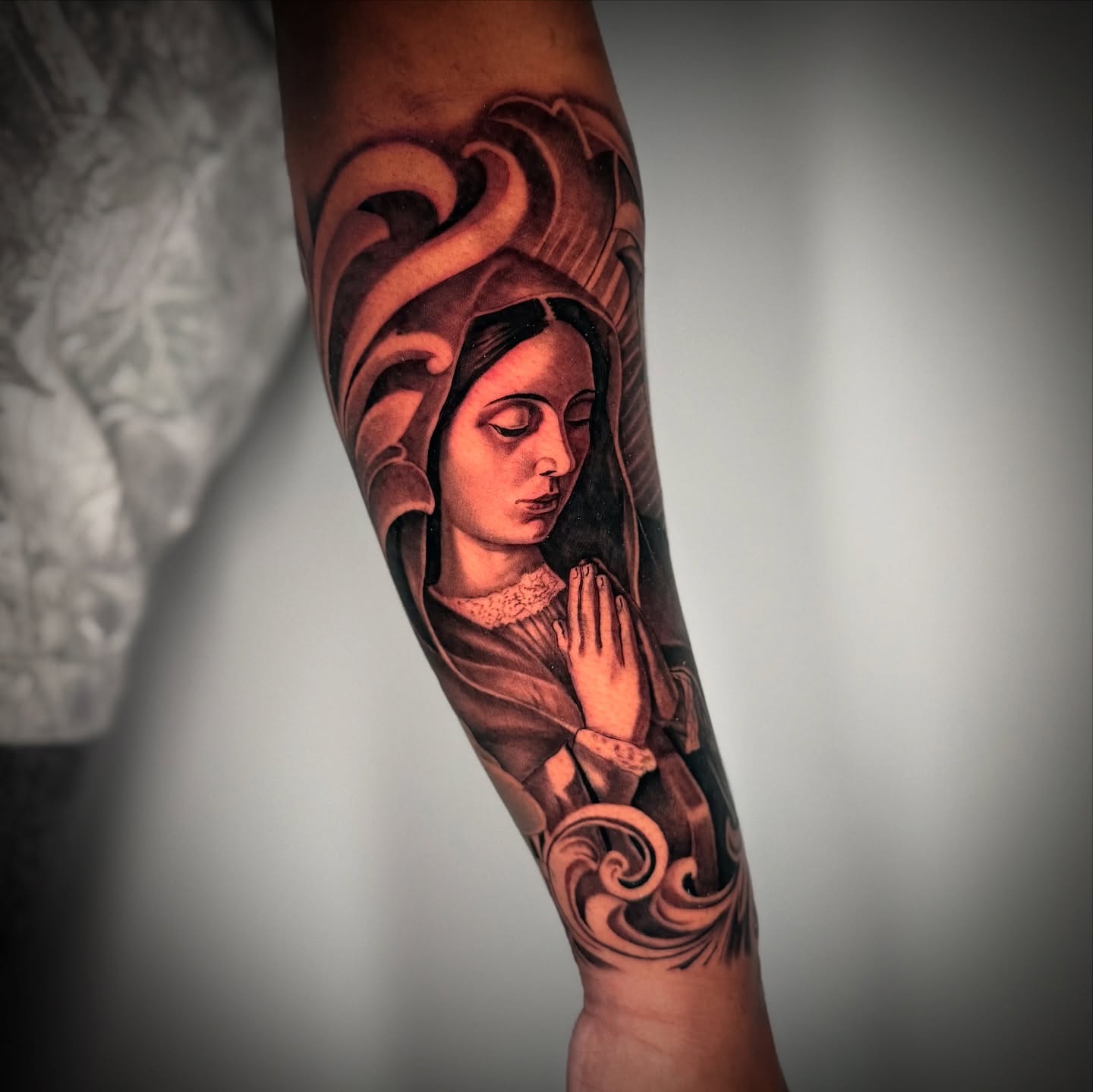 Tattoo by @geo_tatt2 — realism, black_and_grey