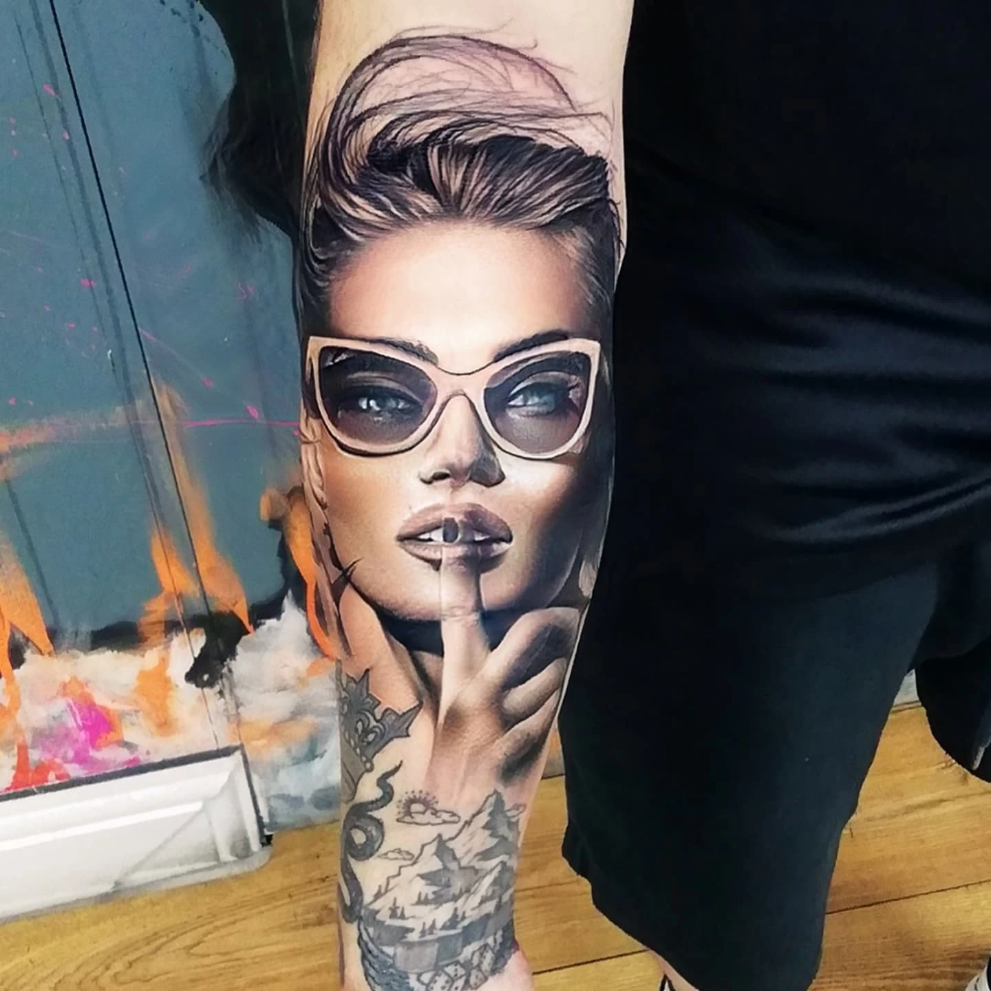 Tattoo by @alexlondontattoo โ realism, dotwork