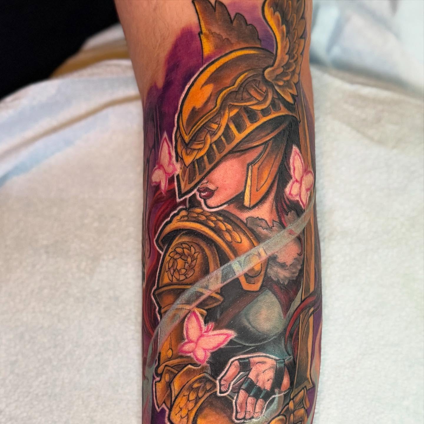 Tattoo by @djauld — illustrative, anime