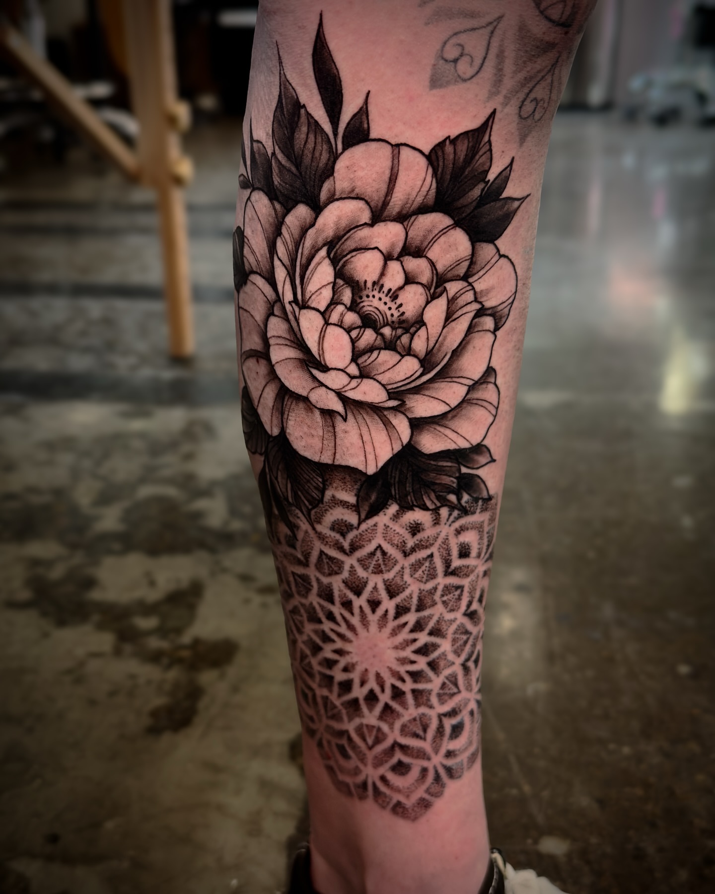 Tattoo by @brock_tattoos — black_and_grey, geometric