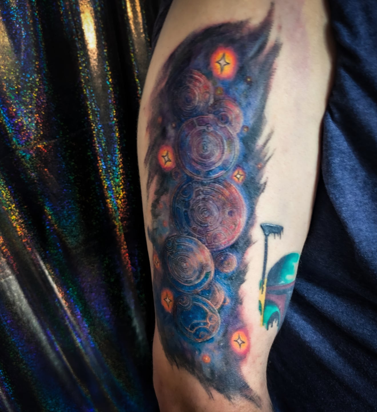 Tattoo by @scarygilvarrytattoo — dotwork, surrealism