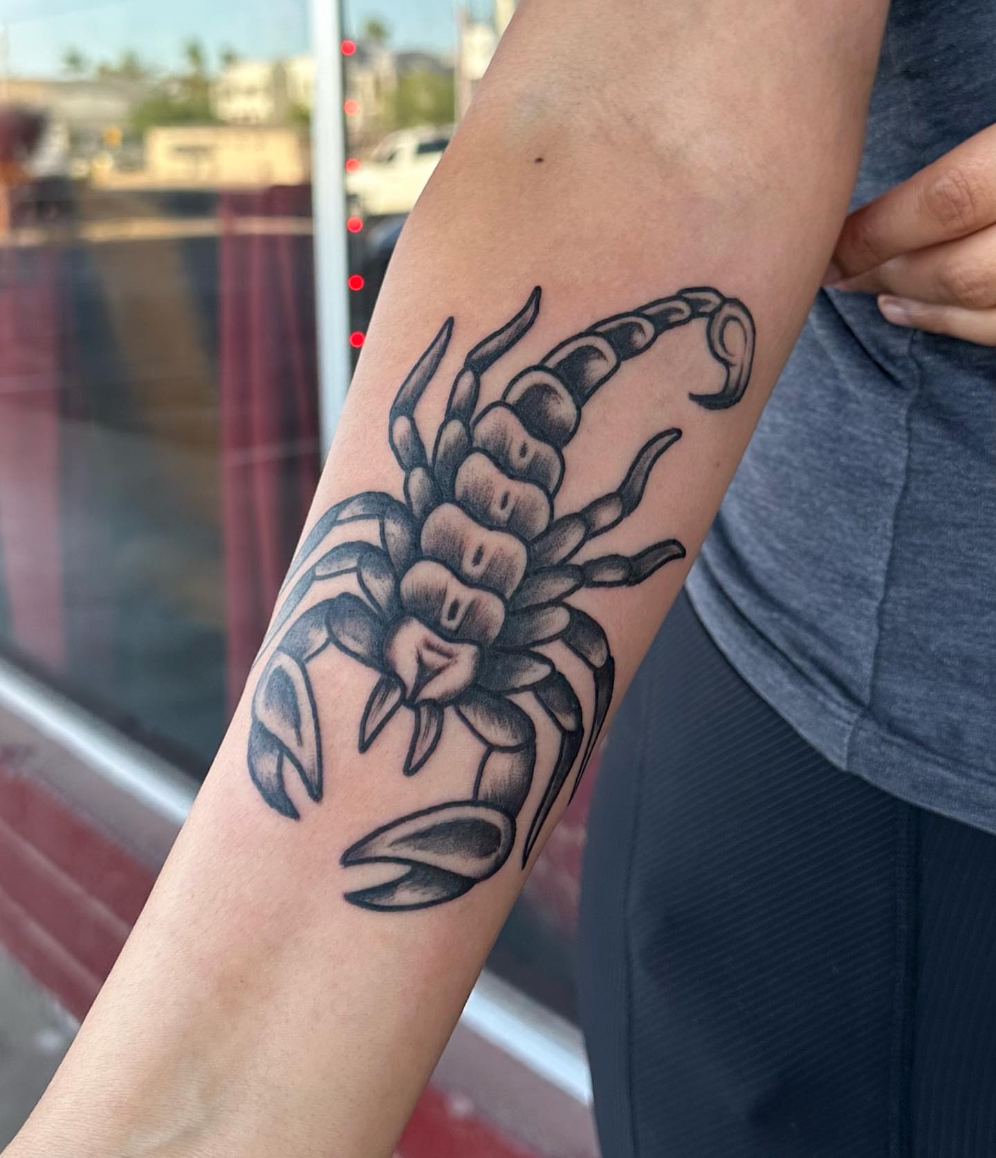 Tattoo by @wizardspire — black_and_grey